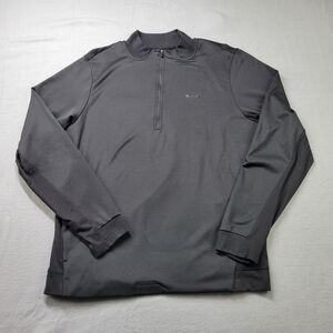 Oakley Gravity Range 1/4 Zip Golf Pullover Men Size XL Black Performance Stretch